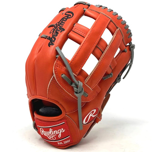 Rawlings Heart of the Hide Red Orange 442 Baseball Glove 12.75 Inch Right Hand Throw