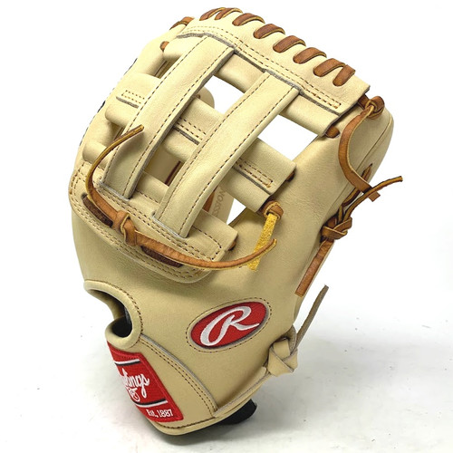 Rawlings Heart of the Hide 11.75 Inch H Web Camel with Tan Laces Right Hand Throw