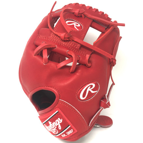 Rawlings Heart of Hide PRO200 Baseball Glove Red I Web 11.5 Right Hand Throw