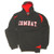 Combat Sports Mens Hooded Sweatshirt (Black/Red, Medium)