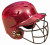 All-Star BH6100FFG Batting Helmet with Faceguard and Metalic Flakes (Scarlet)