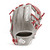 Nokona American KIP 14U Gray with Red Laces 11.25 Baseball Glove I-Web Right Hand Throw