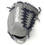 Nokona AmericanKip 14U Gray with Navy Laces 11.25 Baseball Glove Mod Trap Web Right Hand Throw
