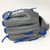 Nokona AmericanKip 14U Gray with Royal Laces 11.25 Baseball Glove Mod Trap Web Right Hand Throw