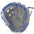 Nokona American KIP Gray with Royal Laces 11.5 Baseball Glove Closed H Web Right Hand Throw