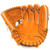 Classic Baseball Glove 11 inch One-Piece Web Orange Right Hand Throw