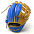 Classic Baseball Glove 12.75 Inch H Web Blue Tan Black Right Hand Throw