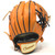 Classic Baseball Glove 11 Inch One Piece Orange Camel Right Hand Throw