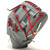 Nokona American Kip 11.25 A-200 Gray Youth Baseball Glove Red Lace Right Hand Throw