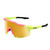 100% Sunglasses SPEEDCRAFT - Matte Washed Out Neon Yellow - Flash Gold Mirror Lens