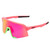 100% Sunglasses S3 - Matte Washed Out Neon Pink - Purple Multilayer Mirror Lens