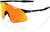 100% HYPERCRAFT Sport Performance Frameless Sunglasses Matte Black - HiPER Red Multilayer Mirror Lens