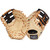 Rawlings Heart of the Hide First Base Mitt 13 Inch DCT Pattern Single-Post Double-Bar Web Camel Black Right Hand Throw