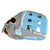 Rawlings Liberty Advanced 2025 Color Sync 4.0 Fast Pitch Softball Glove 12.75 Gray Columbia Blue