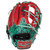 Rawlings Heart of Hide ColorSync 9 Baseball Glove 11.5 Inch Infield Split Single Post BLACK SCARLET MINT Right Hand Throw