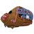 Rawlings Heart of the Hide 11.5 Inch Baseball Glove Single Split Web 31 Tan Pink Blue Right Hand Throw