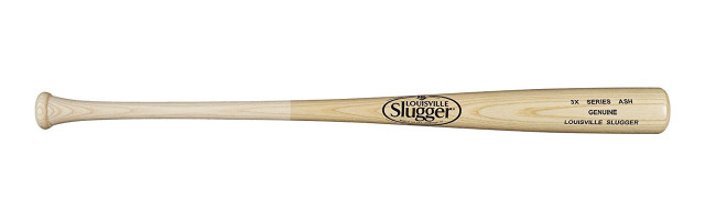 Louisville Slugger Genuine Series 3X Ash Mixed Wood Baseball Bat 33 Inch Natural
