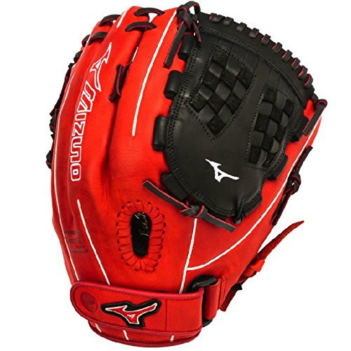 みつレッドAM82cm Mizuno GMVP1250PSEF3 Fastpitch Softball Glove 12.5 inch (Red-Black