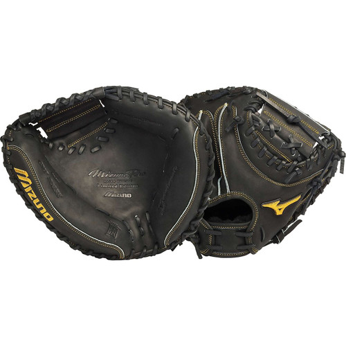 Mizuno Pro GMP200BK Black Limited Edition Catchers Mitt 33.5