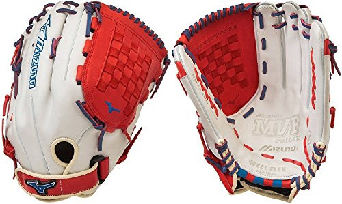 Mizuno GMVP1400PSES4 MVP Prime SE Softball Glove Silver Red Right