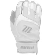 Marucci Signature Youth Batting Gloves White Youth Large