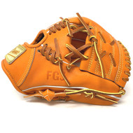 Classic Baseball Glove 11 inch One-Piece Web Orange Tan Right Hand Throw