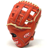 Rawlings Red Orange Heart of the Hide 12 Inch H Web Right Hand Throw