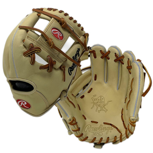 Rawlings Heart of the Hide 204 Baseball Glove 11.5 Camel Tan Lace
