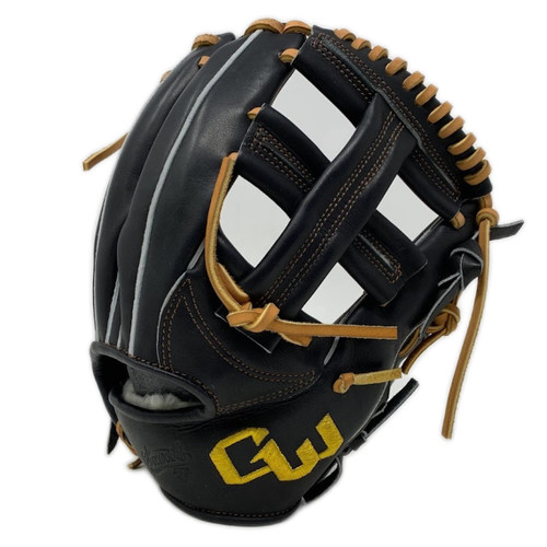 グラブワークス Gloveworks Black Tan Single Post 11.5 Baseball Glove Right Hand