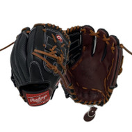 Rawlings Heart of the Hide 12 Inch Two Piece Web Dark Sherry Black Baseball Glove