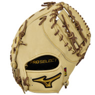 Mizuno Pro Select First Base Mitt GPS-30 Camel Tan Right Hand Throw