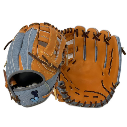 JSeries Denim Special Edition 11.75 H Web Orange Baseball Glove