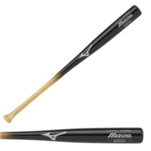 Mizuno Classic Bamboo MZB110 Blk/Nat Wood Baseball Bat (34 Inch)