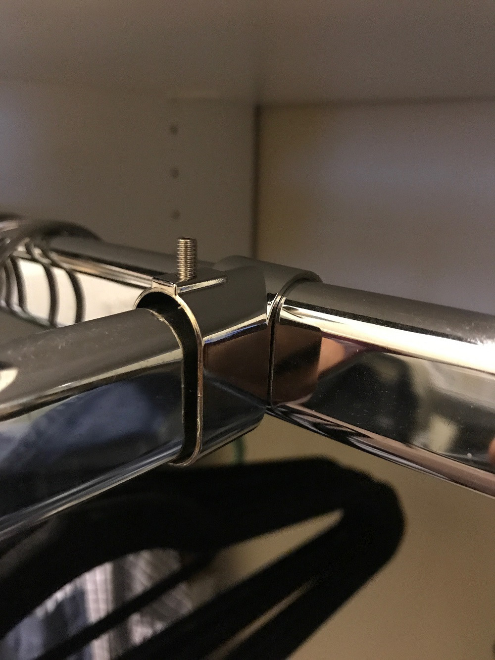 Closet Oval Rod CORNER or T Adapter Support BRACKET HOLDER FOR CLOSET