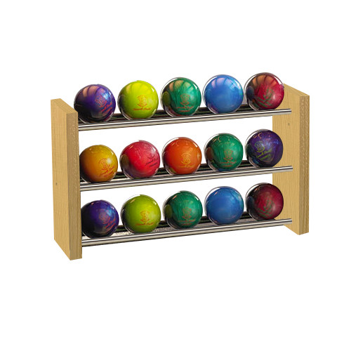 Bowling Balls Rack Wood Rack with Rods, Choose