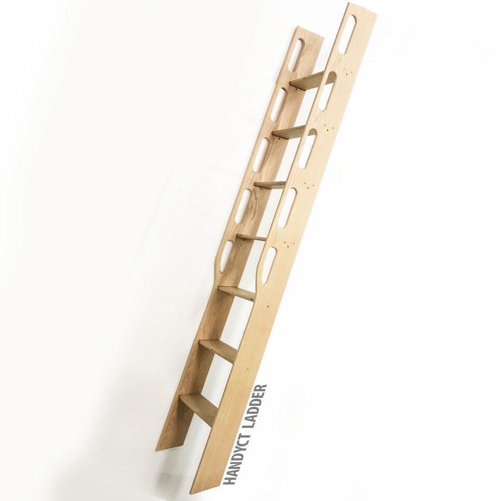 Wood Ladder, Library Ladder, Furniture Ladder ,Unassembled, Maple