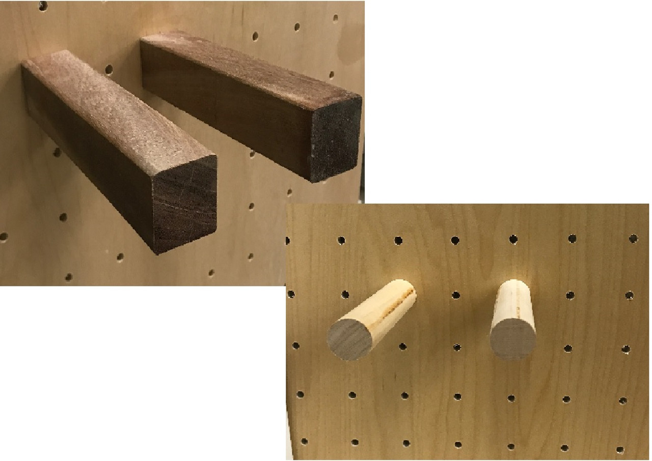 Wood Pegs for Wall-MountedNARGIZA Wine Rack . Choose Your Shape Model and  Material.