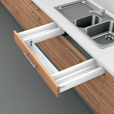 Sink Drawer Wrap Around M-Height, Stainless Steel 22" - HANDYCT