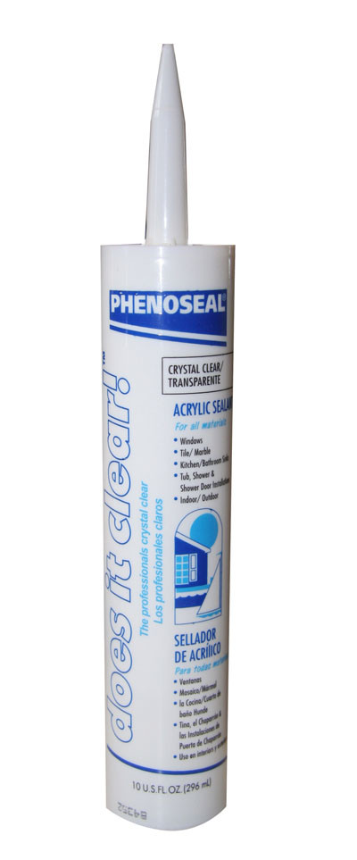 Phenoseal Vinyl Adhesive Caulk, Clr 10 Oz. HANDYCT