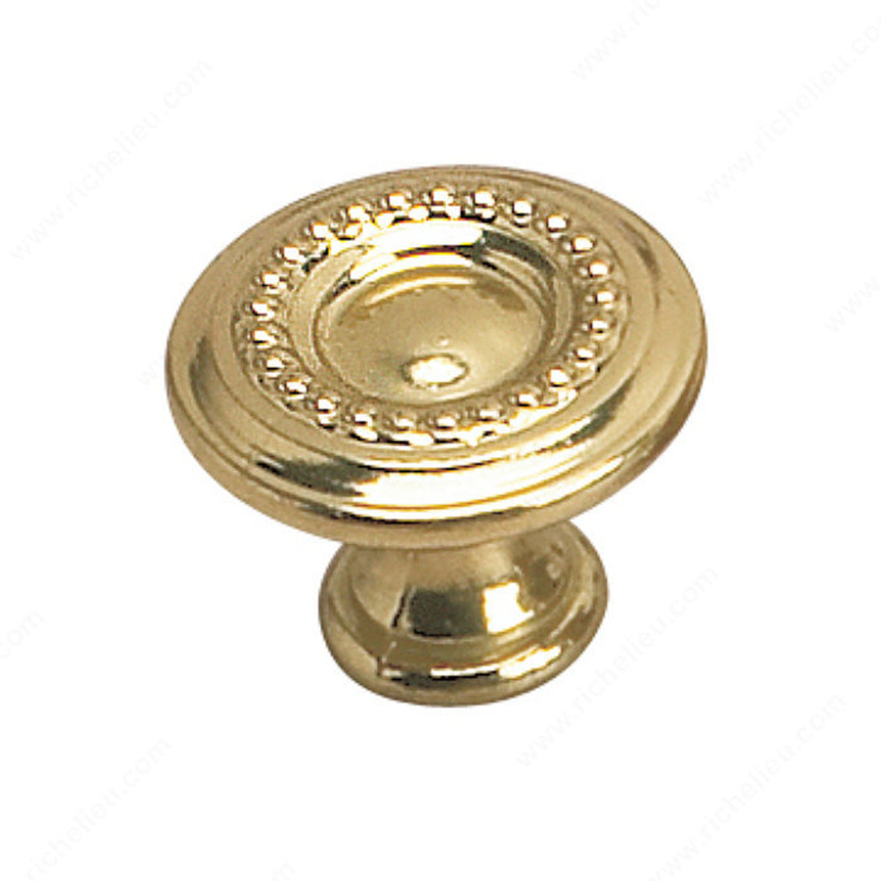 Traditional Brass Knob - 2440, Finish Oxidized Brass, Diameter