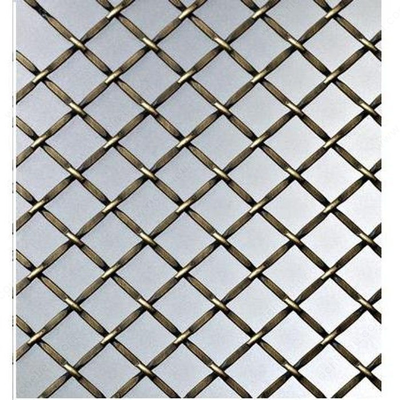 Decorative Wire Mesh - 812, Finish Burnished Brass, Width - Overall  Dimensions 48 in, Projection - Overall Dimensions 72 in