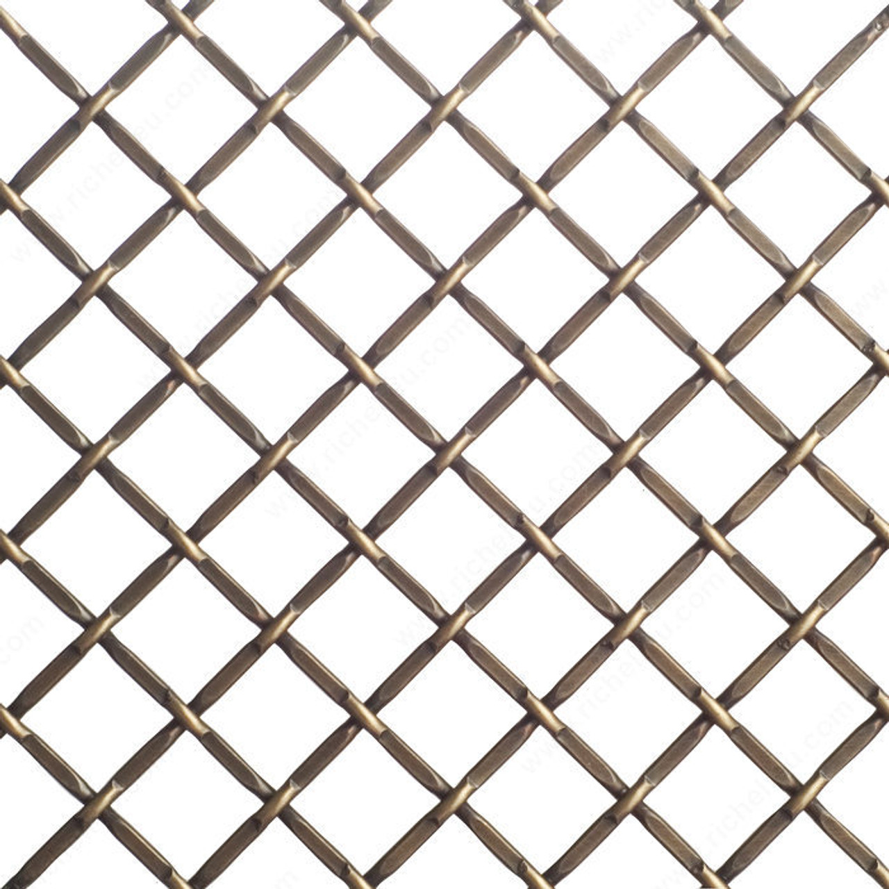 Decorative Wire Mesh - 812, Finish Burnished Brass, Width