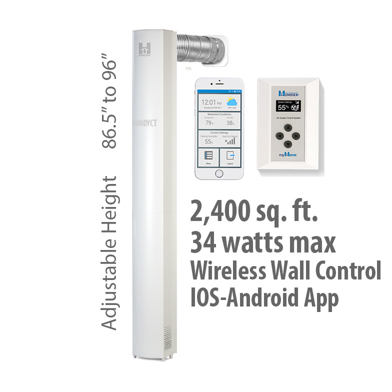 Humidex Basement Unit with HCS & myHome Technologies (96