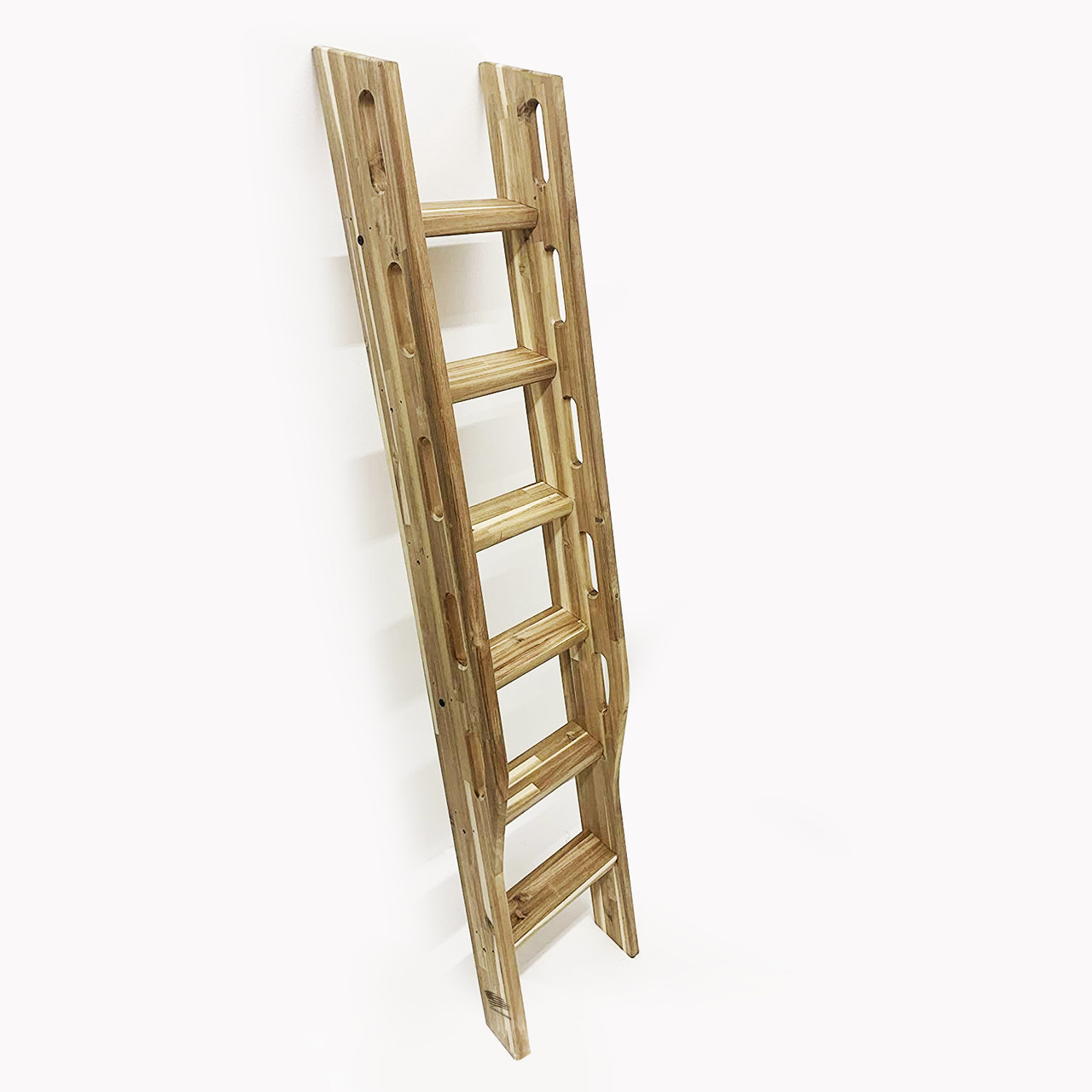 Wood Ladder, Library Ladder, Unassembled, Maple Oak Pine MD2
