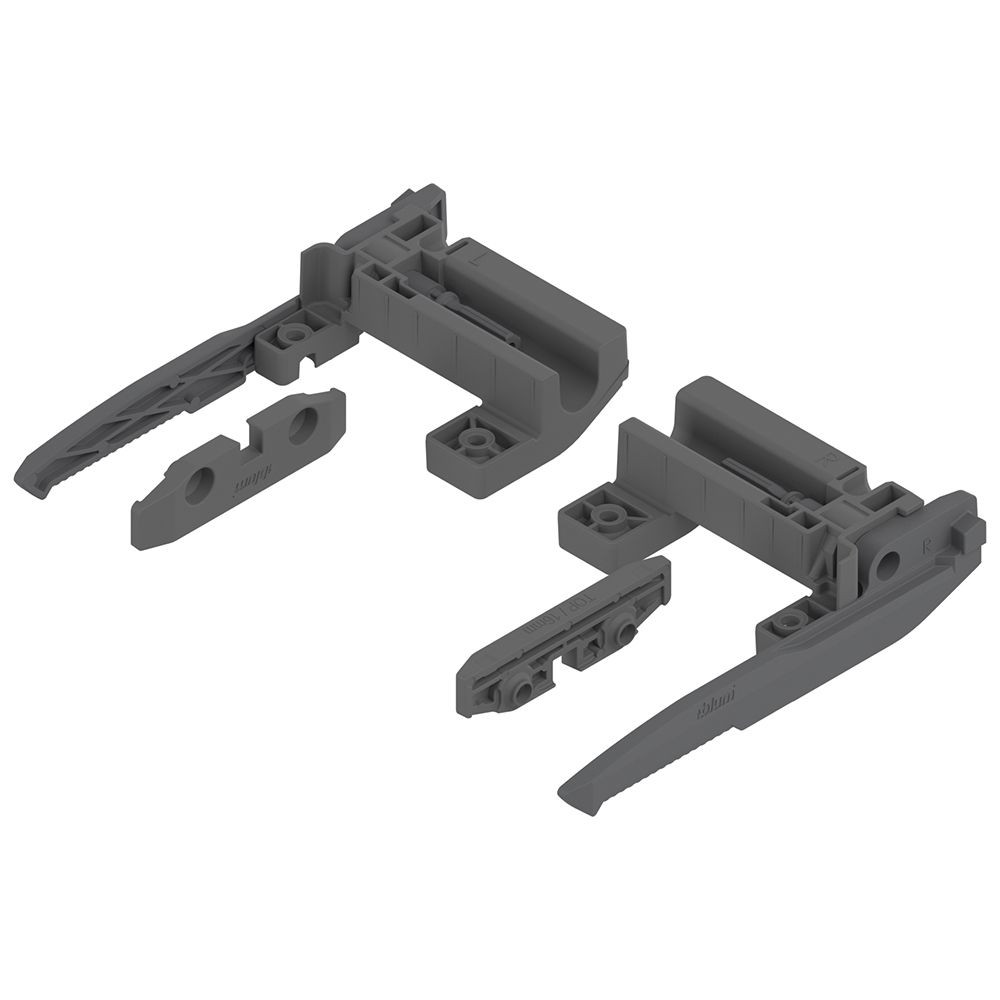 Pull-Out Shelf Lock Set for TANDEM and MOVENTO Orion Grey Blum