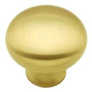 KNOB, 1-1/4" SATIN BRASS KNOB, 1-1/4" SATIN BRASS