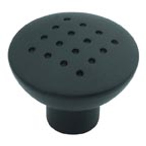 KNOB W/DIMPLES, MATTE BLACK KNOB W/DIMPLES, MATTE BLACK