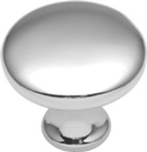 KNOB,1-1/4"BRIGHT CHROME
