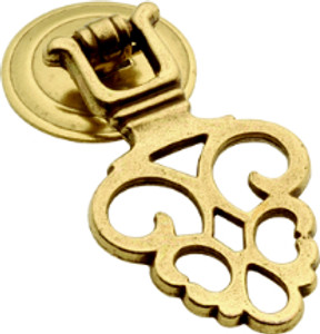 DROP PULL, LANCSTR BRASS DROP PULL, LANCSTR BRASS