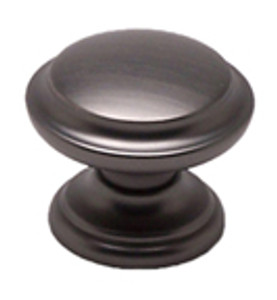 KNOB, BRUSHED TIN KNOB, BRUSHED TIN